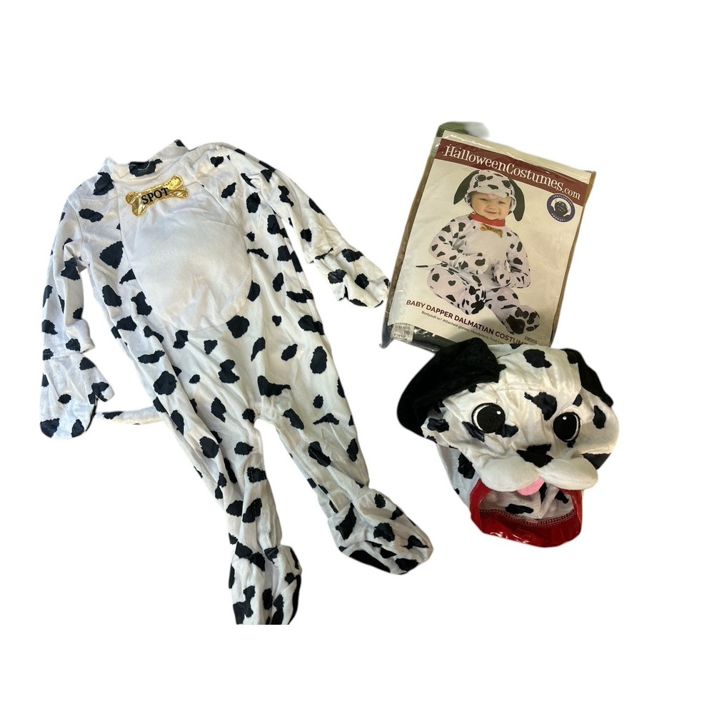 Halloween Infant Baby Dapper Dalmatian Puppy Dog Costume SIZE 0/3 Months